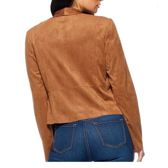 Sofia Vergara Women's Camel Moto Single-Breasted Jacket Size Large - Picture 3 of 9